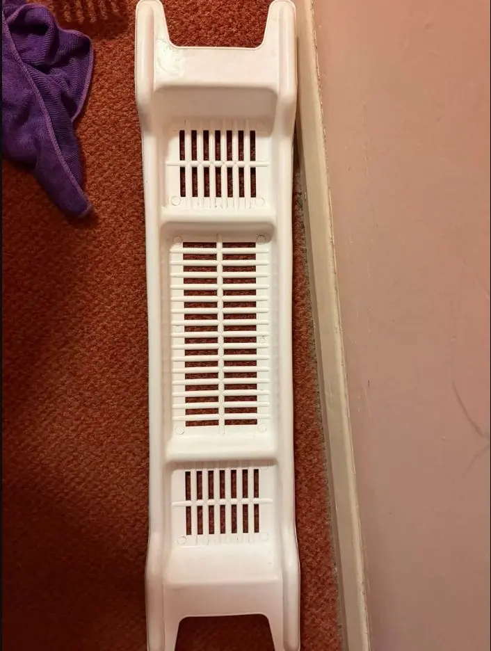 Bathroom step after detailed cleaning